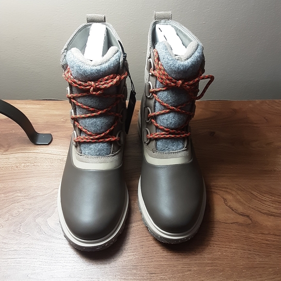 Sorel Khaki Lennox Street Lace Duck Boots Women 8M - Picture 3 of 8